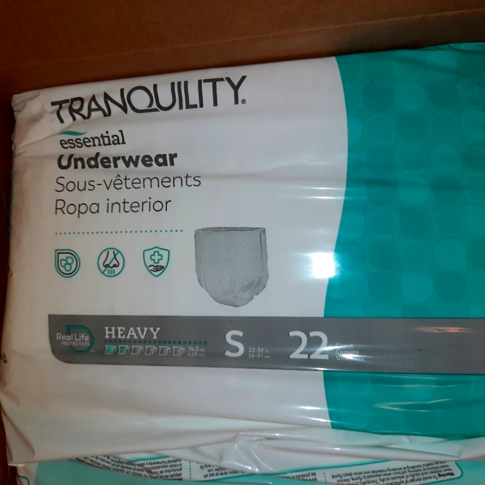 Tranquility pull on diapers size small adult(youth xl)
